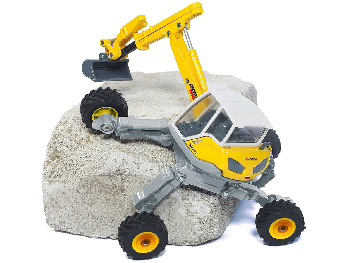 Menzi Muck M545 Walking Excavator Yellow with White Top 1/50 Diecast by Siku