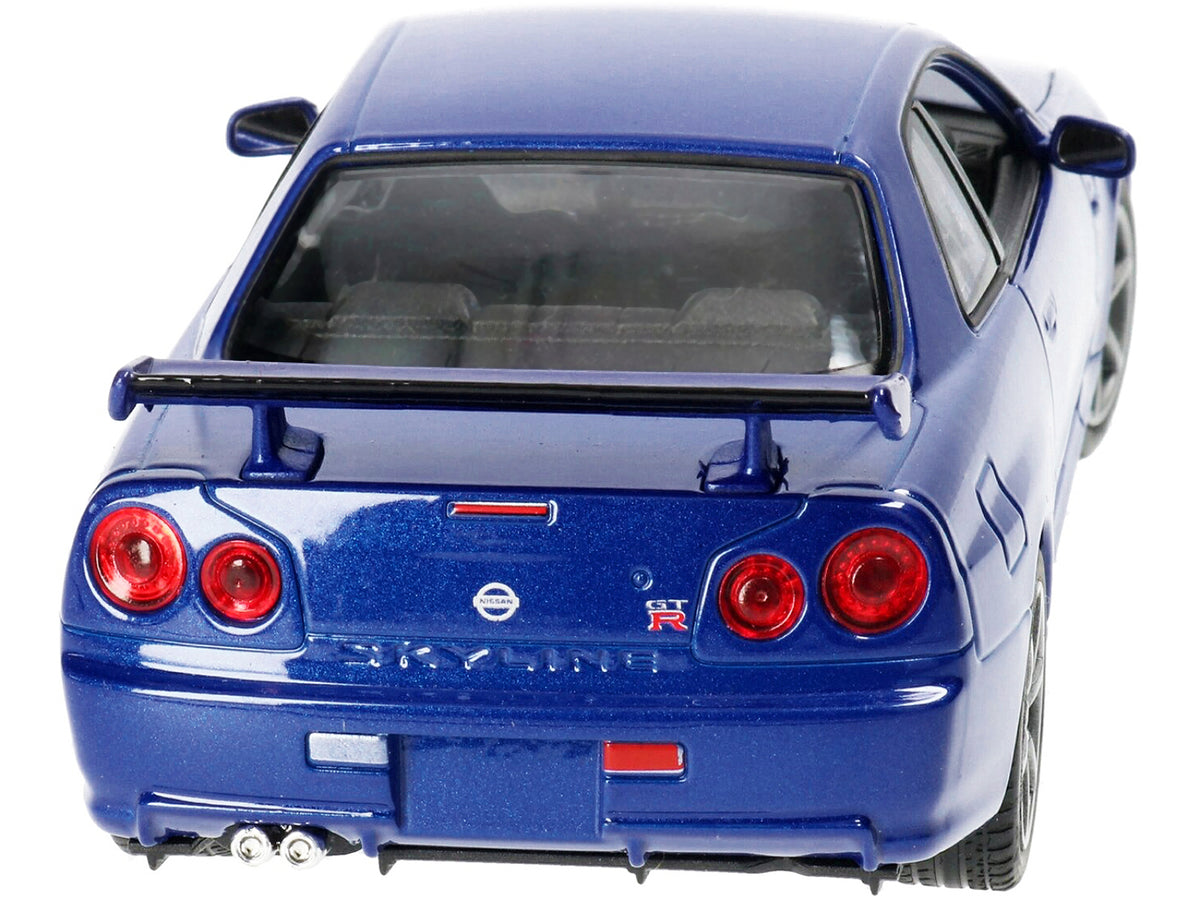 Nissan Skyline GT-R RHD Blue Metallic "NEX Models" 1/24 Diecast by Welly