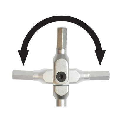 Bondhus Chrome Pivot Head Torx Tipped Wrenches with Storage Pouch (10 Piece)