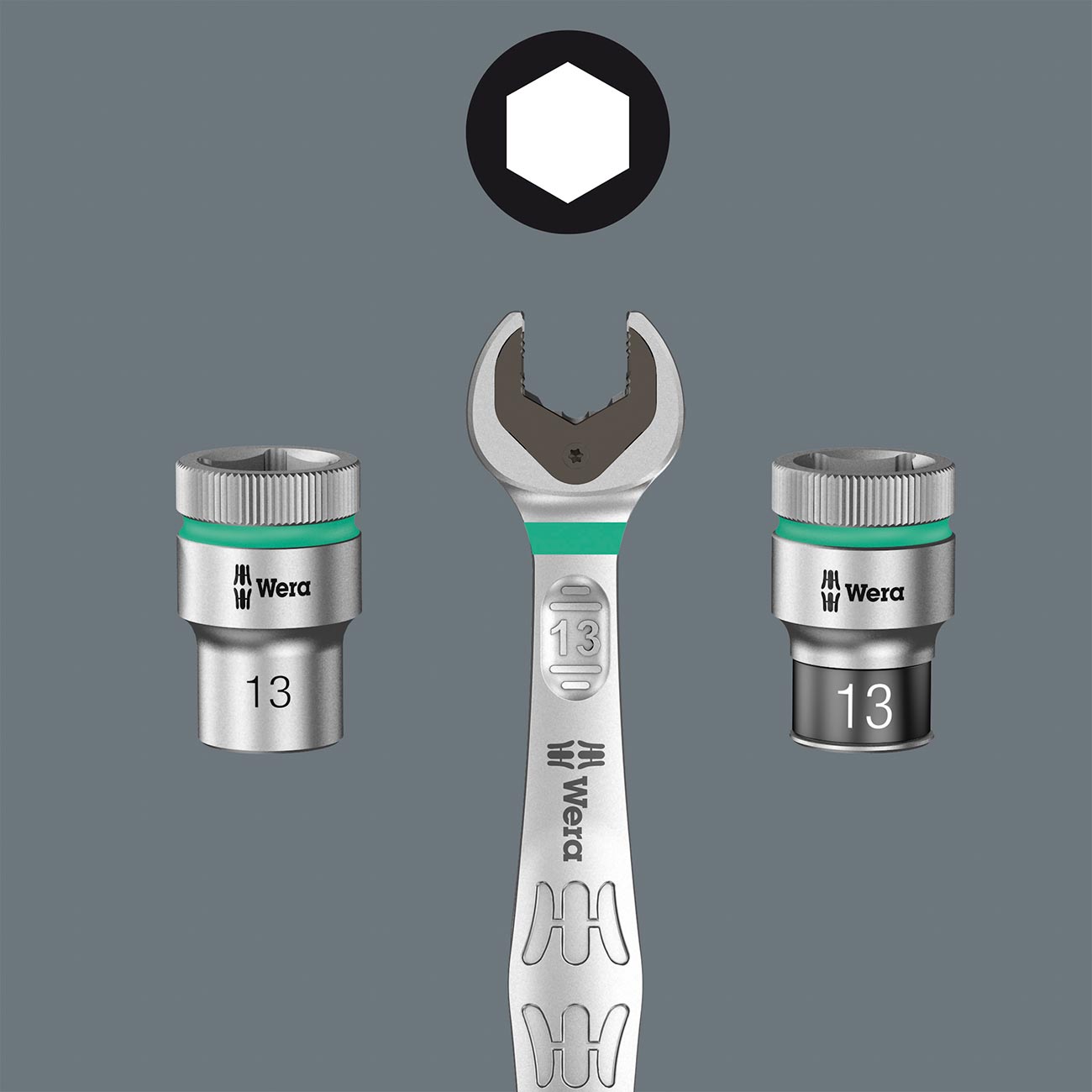 Wera 1/4â€³ Drive Metric Socket - 14mm