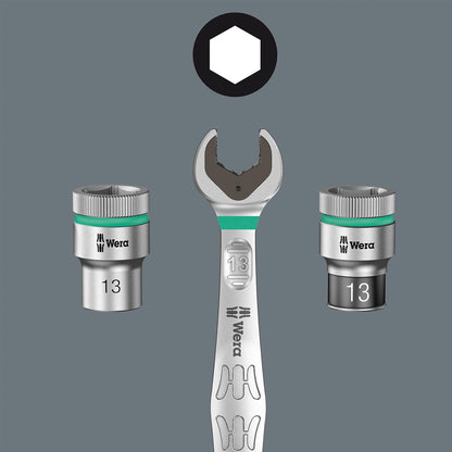 Wera 1/4â€³ Drive Metric Socket - 14mm