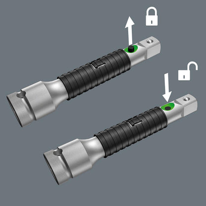 Wera 1/4" Drive 6" Extension with Flexible-Lock & Free-Turning Sleeve