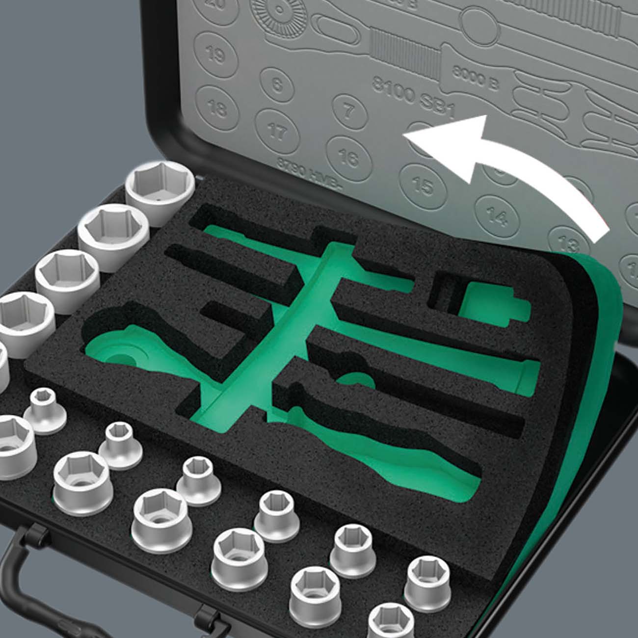 Wera SAE 1/4" Drive Speed Ratchet Socket & Bit Set (41-Piece)