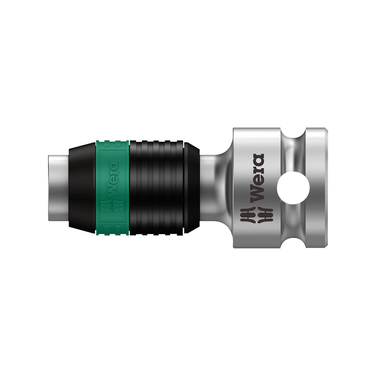 Wera Bit Adapter 3/8â€³ Square to 1/4â€³ Hex with Quick-Release Chuck - Length 1-3/4â€³ (44mm)
