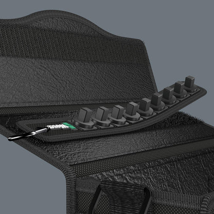 Wera Textile Belt 9 location for 3/8" Sockets (unloaded)