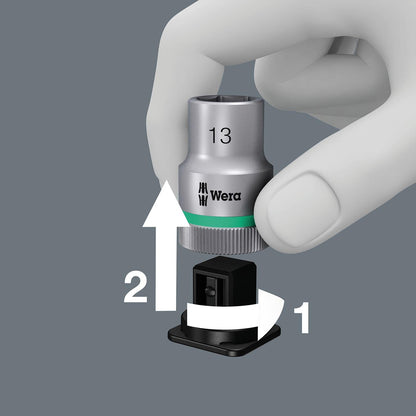 Wera Textile Belt 9 location for 3/8" Sockets (unloaded)