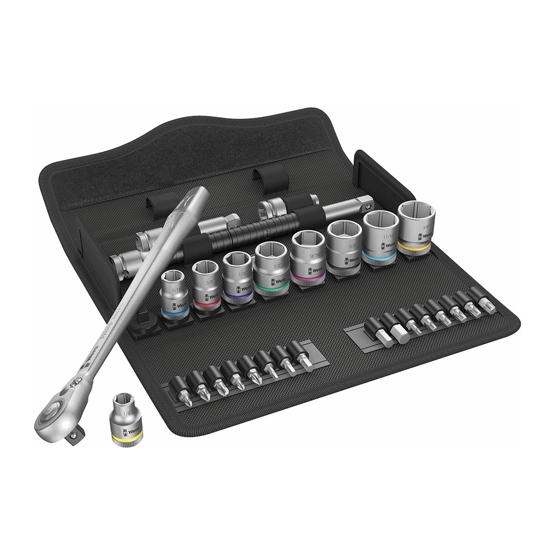 Wera 3/8â€ Drive Switch Ratchet SAE Socket/Bit Set (29-Piece)