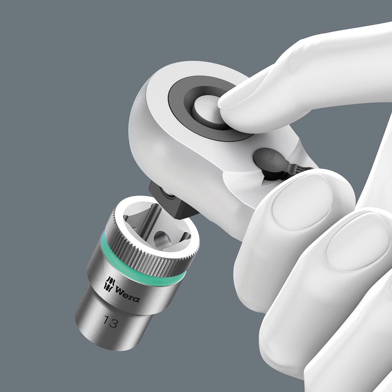 Wera 1/2â€ Drive Hybrid Switch Ratchet with Extension