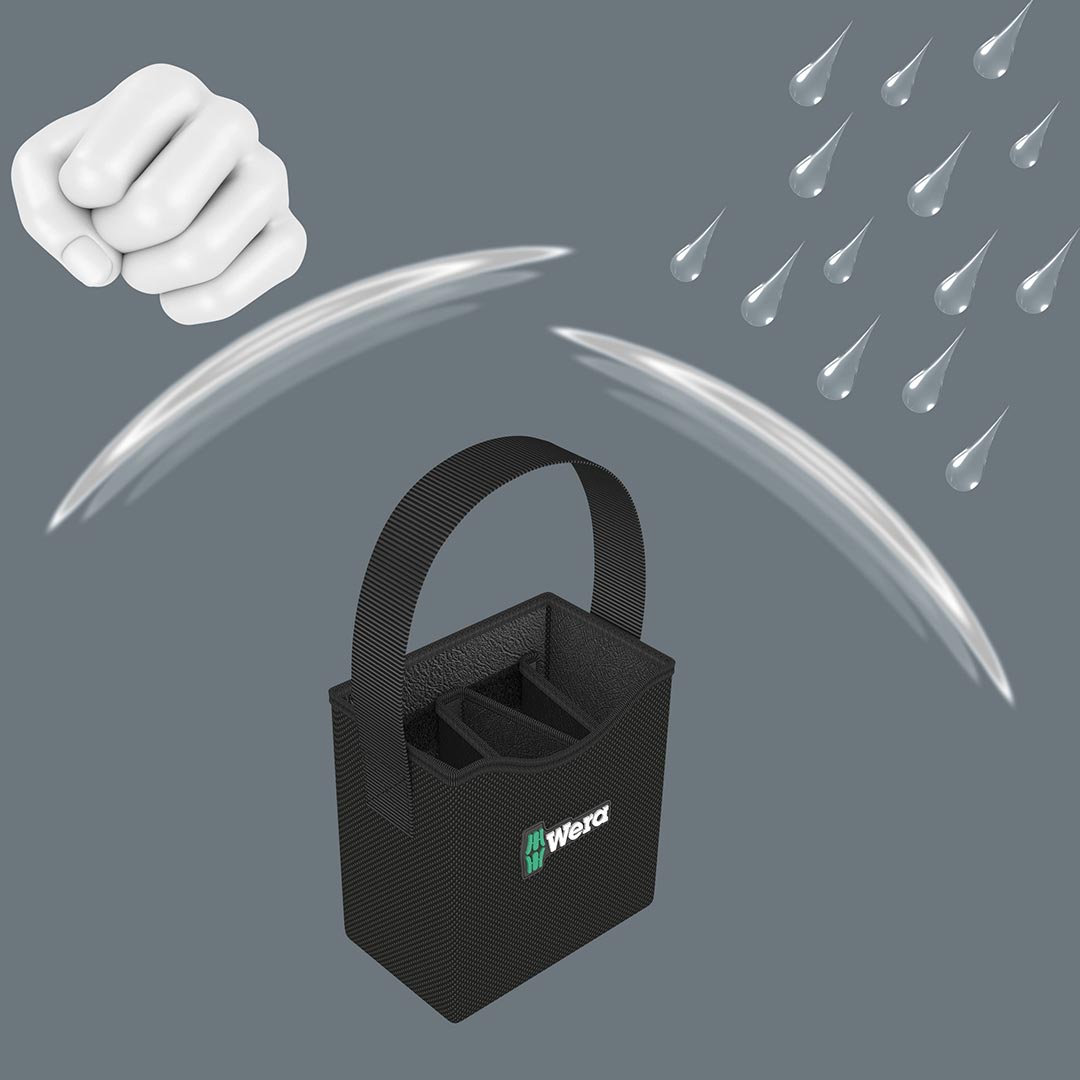 Wera 2GO - 4 Tool Quiver with Adjustable Partitions