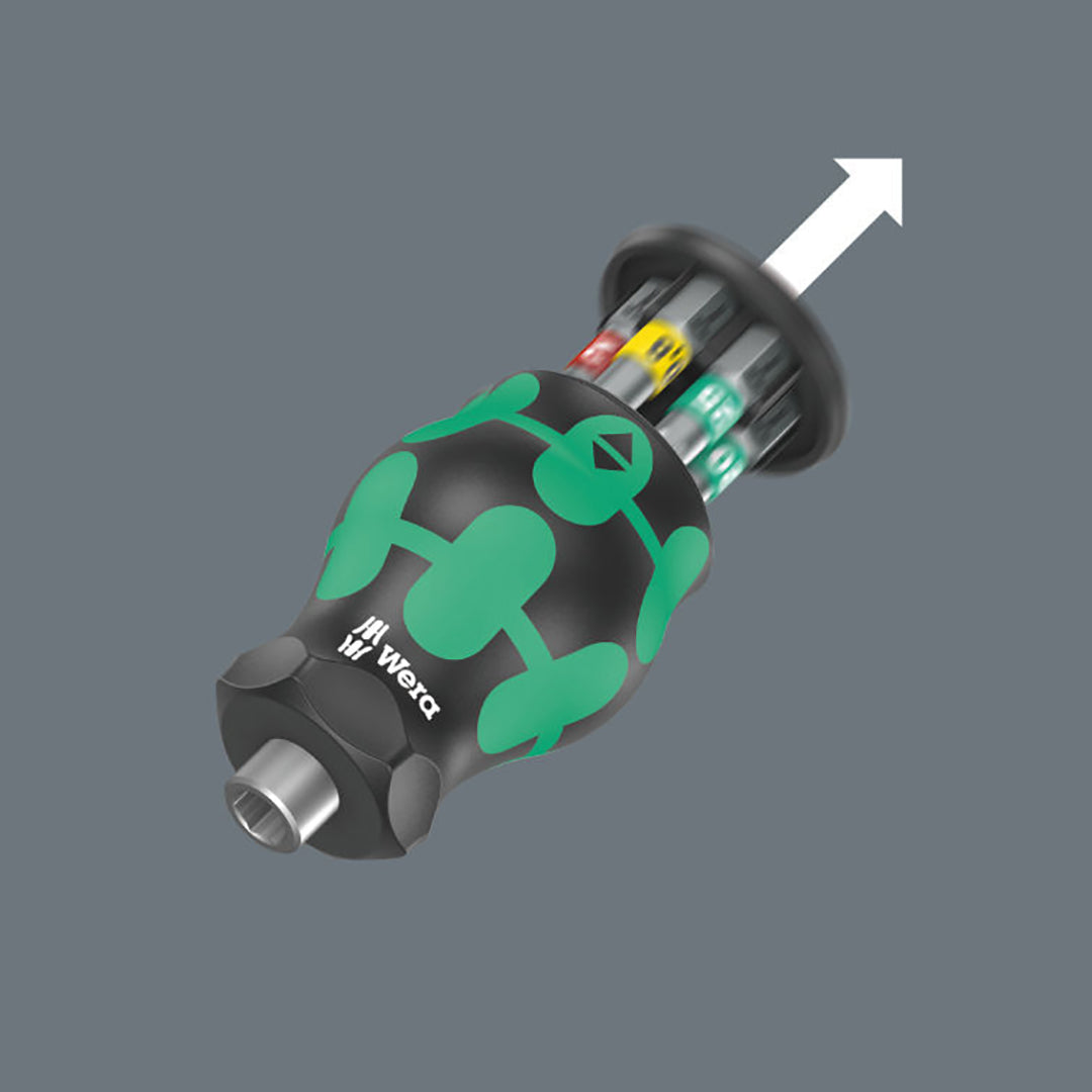 Wera Bitholding Stubby Screwdriver - Includes 6 Bits