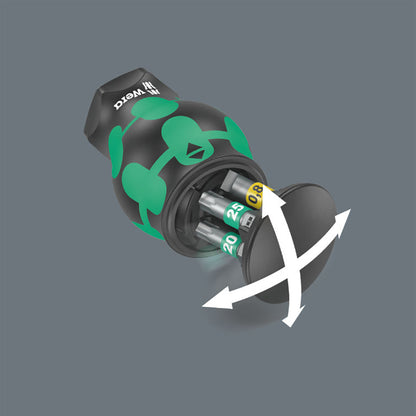 Wera Bitholding Stubby Screwdriver - Includes 6 Bits