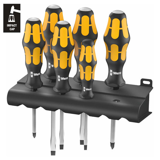 Wera Chiseldriver Screwdriver Set with Rack (6-Piece)