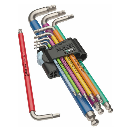 Wera SAEÂ Hex-Plus Stainless Steel Wrench Set  (9-Piece Set)