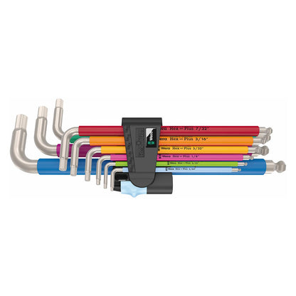 Wera SAEÂ Hex-Plus Stainless Steel Wrench Set  (9-Piece Set)