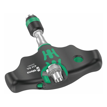 Wera Ratcheting T-handle Bitholding Screwdriver with Rapidaptor Quick-Release Chuck