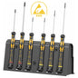 Wera ESD-Safe Micro Precision Screwdriver Set and Rack (6 Piece)