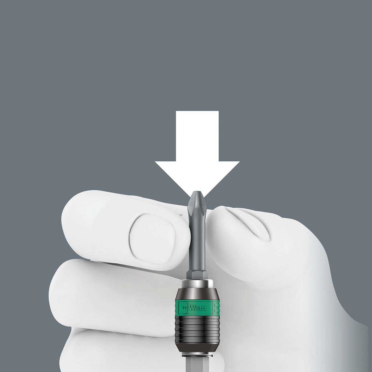 Wera Bitholding Screwdriver Handle with Quick Release Magnetic Bit Holder
