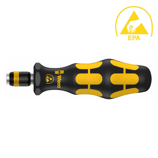 Wera ESD-Safe Bitholding Screwdriver - 1/4" Drive (Non-Magnetic)