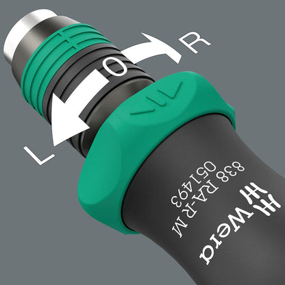 Wera Ratcheting Bit-holding Screwdriver Handle with Quick Release Chuck