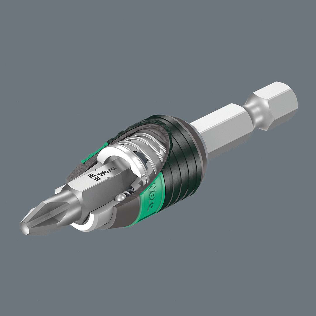 Wera Rapidaptor Universal 1/4" Bit Holder with Rapidaptor Quick-Release