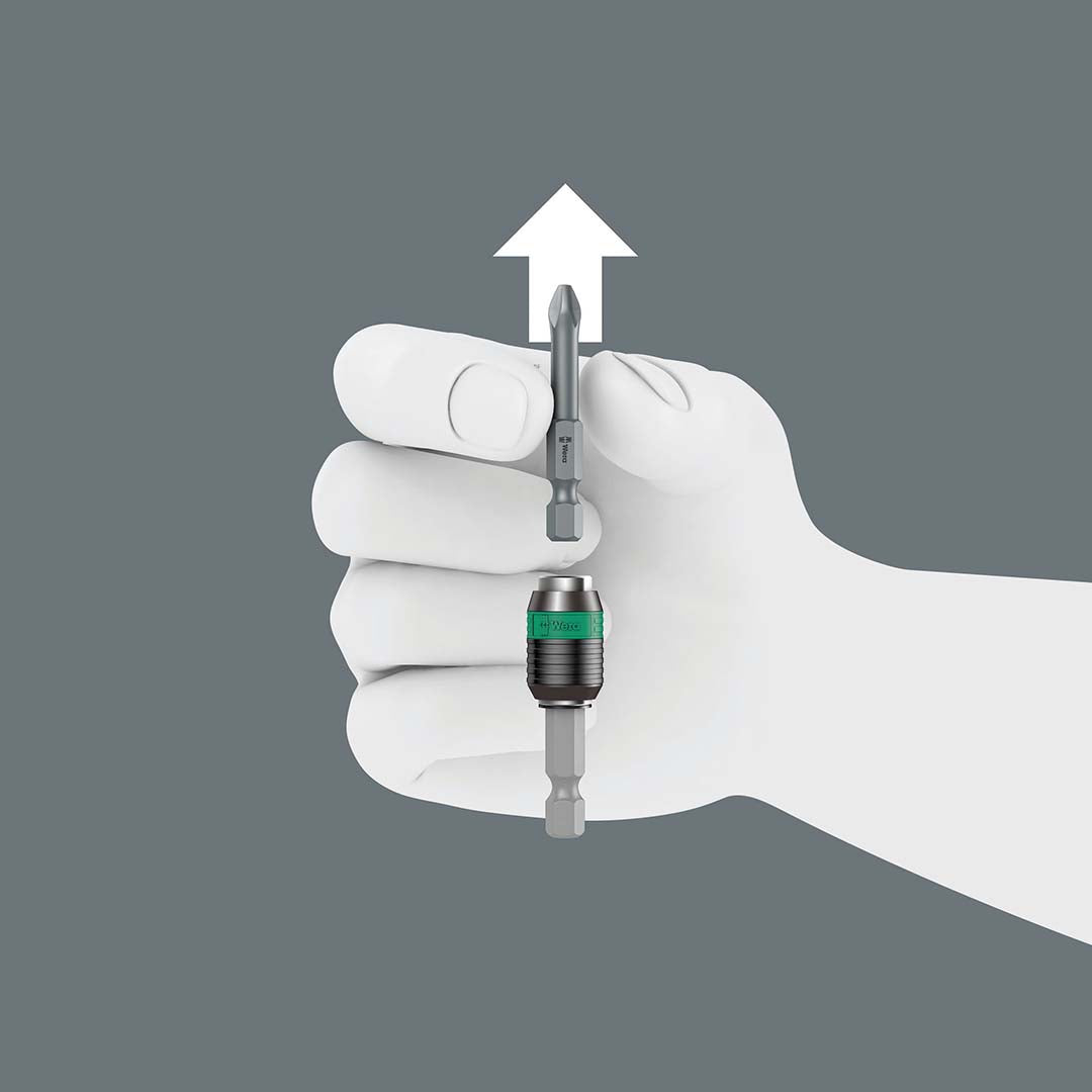Wera Rapidaptor Universal 1/4" Bit Holder with Rapidaptor Quick-Release