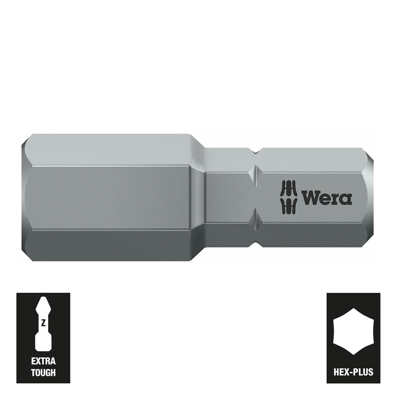 Wera 1/4â€³ Drive Hex-Plus Bit: 8mm x 25mm