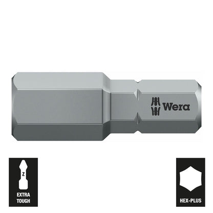 Wera 1/4â€³ Drive Hex-Plus Bit: 8mm x 25mm