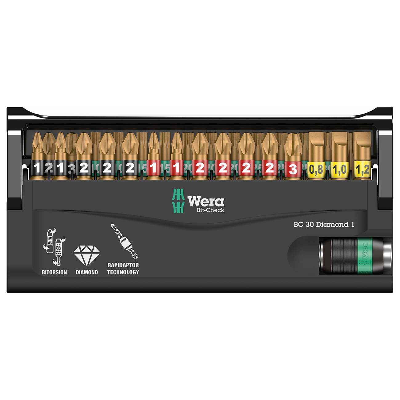 Wera Bit-Check with Diamond Coated Tips (30-Piece)