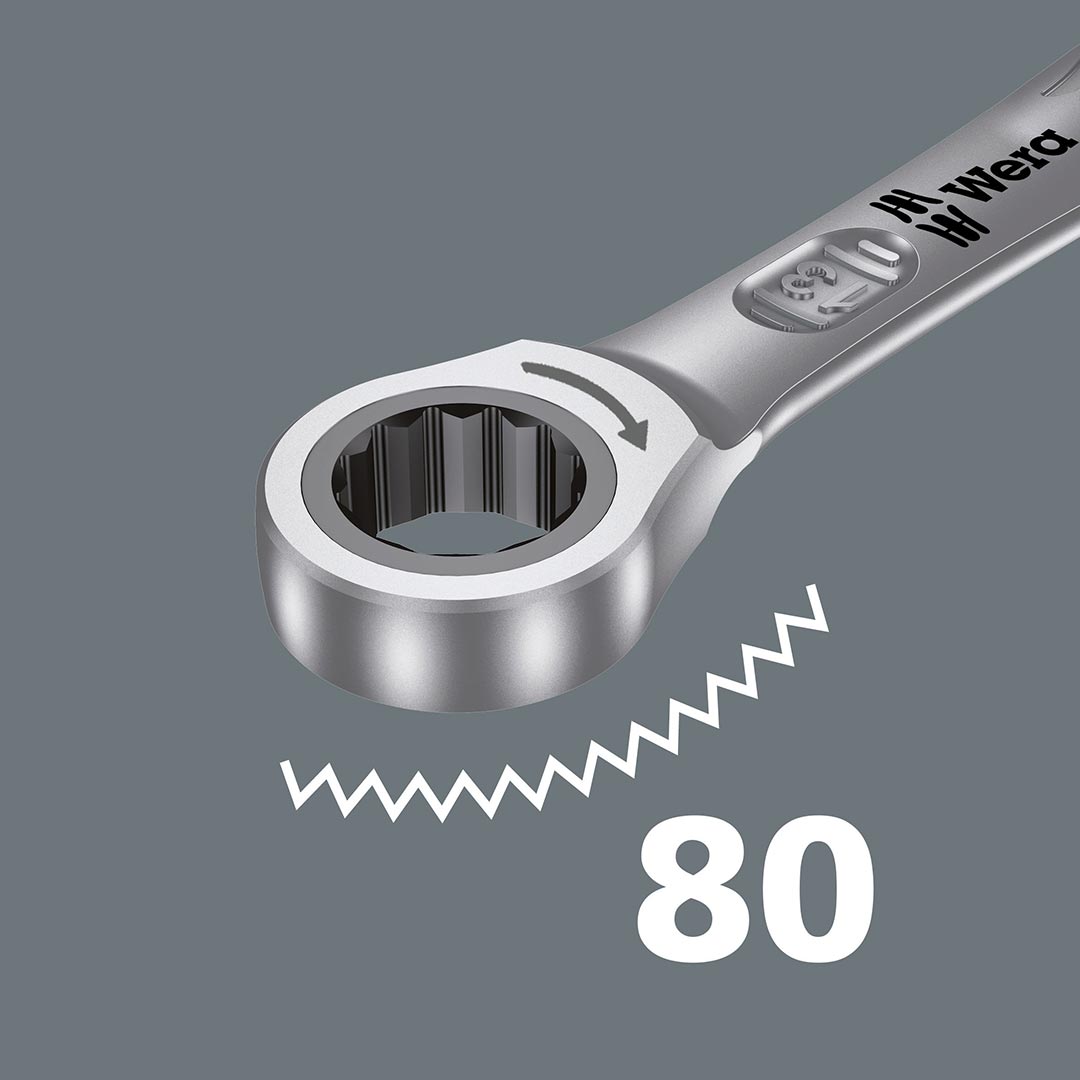 Wera SAE Ratcheting Combination Wrench - 9/16"