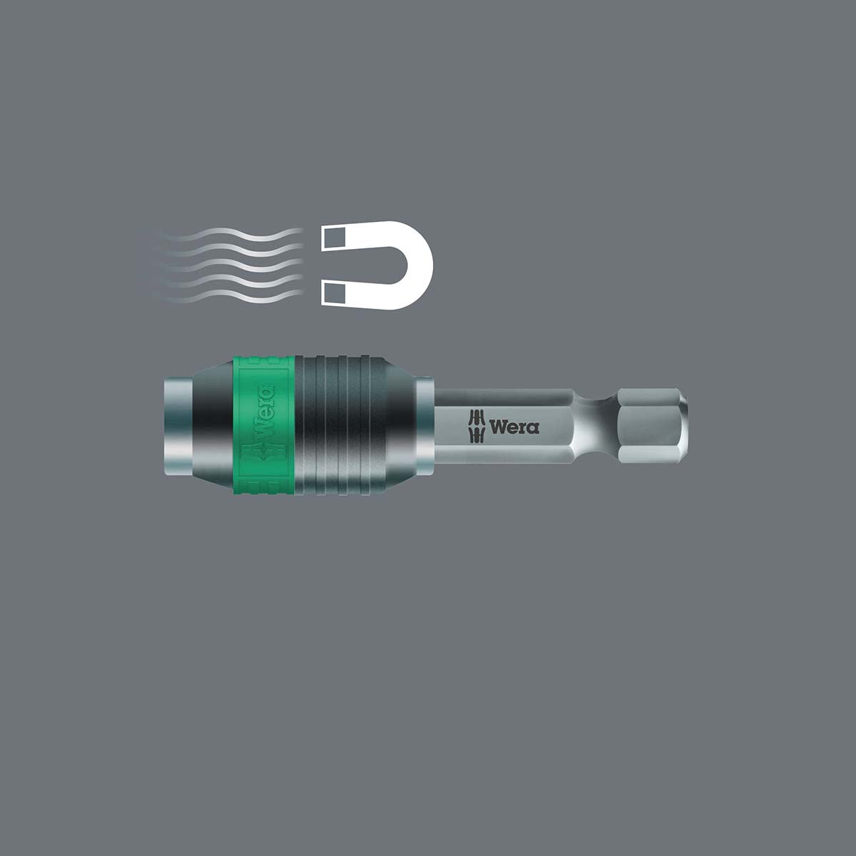 Wera Rapidaptor Magnetic Short Universal Bit Holder: 1/4" x 50mm
