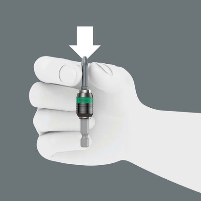 Wera Rapidaptor Magnetic Short Universal Bit Holder: 1/4" x 50mm