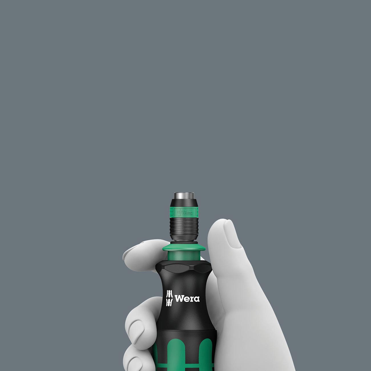 Wera 1/4" Bit-holding Screwdriver Handle with Rapidaptor quick-release chuck (1/4" x 133 mm)