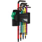 Wera TORX-BO Tamper-Proof Screws BlackLaser Long Shaft L-Key Set (9 Piece)