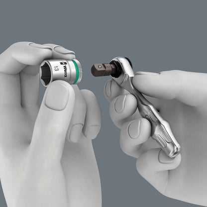 Wera Bit Set and Mini Bit Ratchet (10 Pieces)