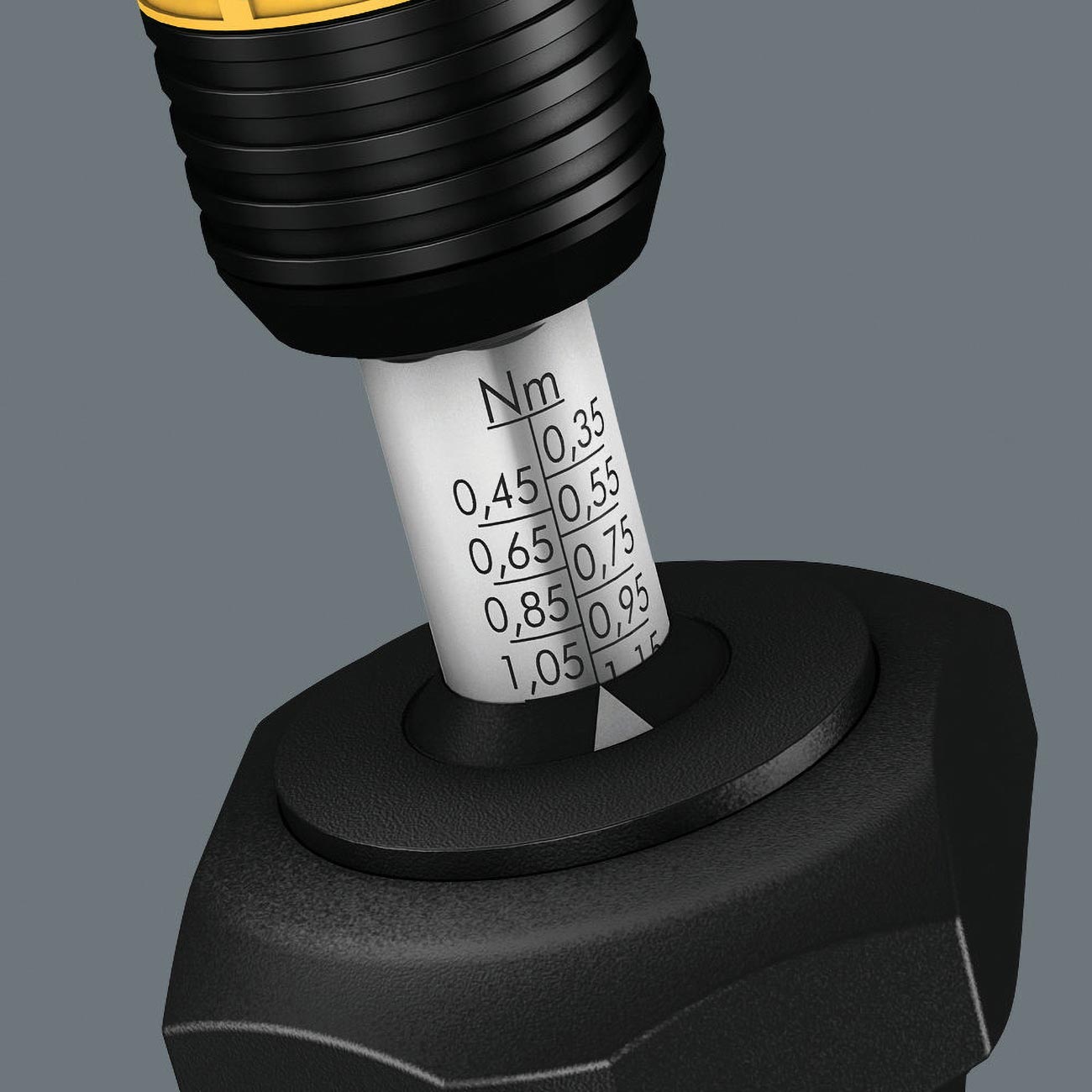 Wera ESD Safe Adjustable Torque Screwdriver (0.3 - 1.2 NM) with Quick Release Chuck (NM Scale)