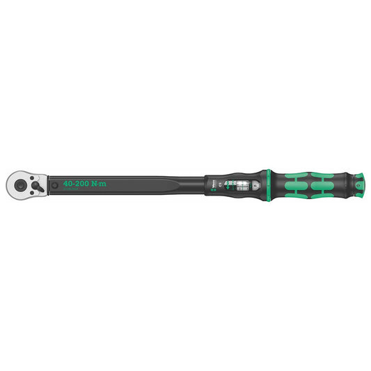 Wera Adjustable Click-Torque Ratchet 1/2â€³ Square Drive: 40 - 200 N-m (NM Scale)