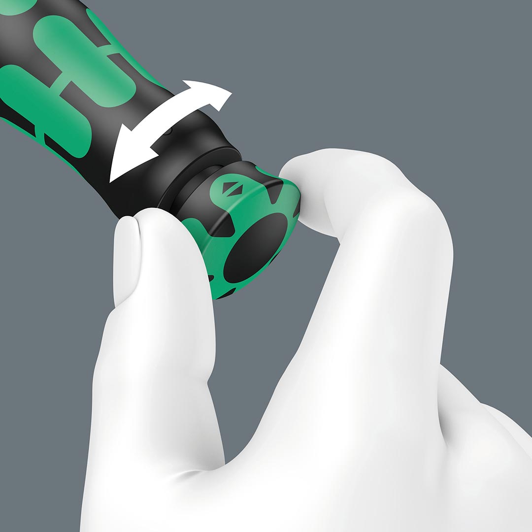 Wera Adjustable Click-Torque Ratchet 1/2â€³ Square Drive: 40 - 200 N-m (NM Scale)