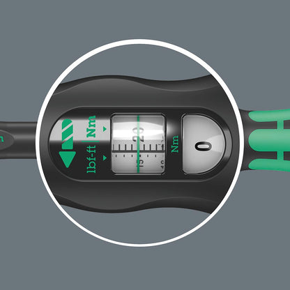 Wera Adjustable Click-Torque Ratchet 1/2â€³ Square Drive: 40 - 200 N-m (NM Scale)