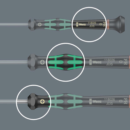 Wera Micro Precision Slotted Screwdriver - 0.40 x 2.0 x 60mm