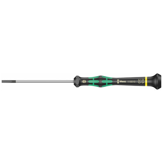Wera Micro Precision Screwdriver: Slotted 0.5 x 3.0 x 80mm