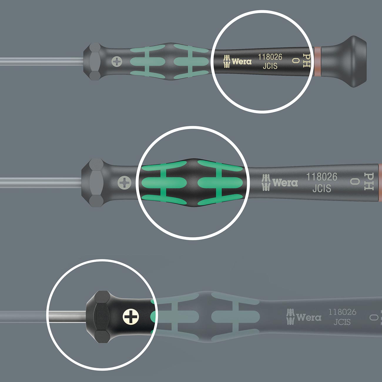 Wera Micro Precision Screwdriver: Slotted 0.5 x 3.0 x 80mm