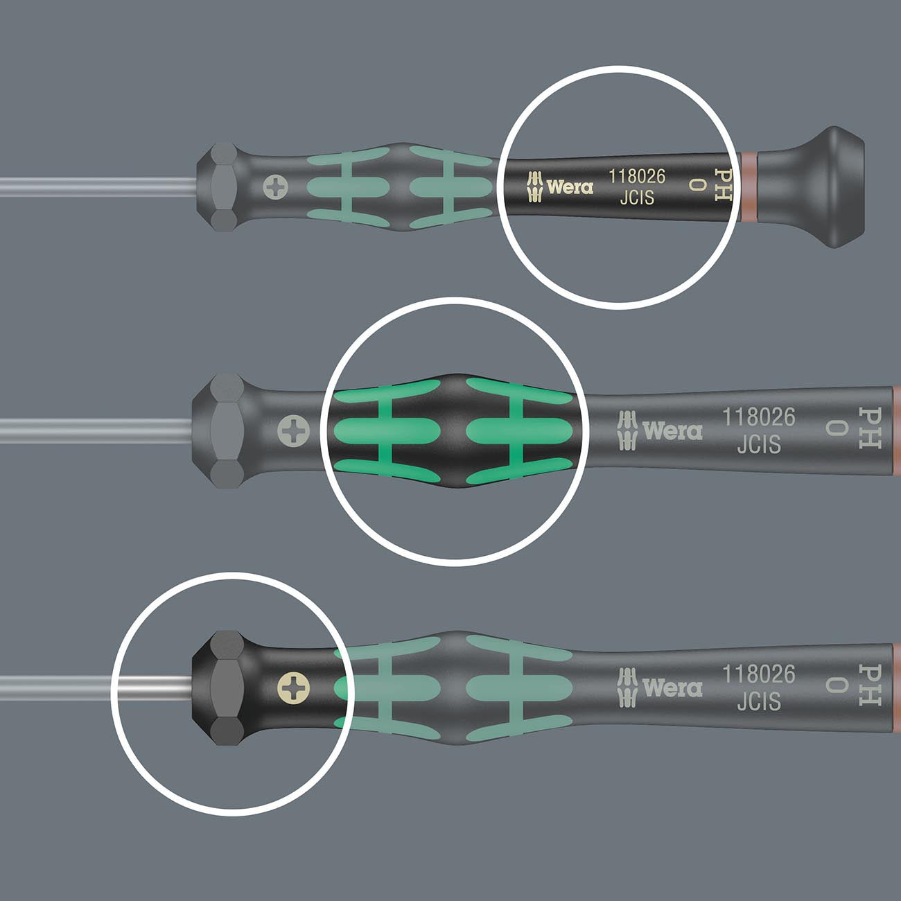 Wera Micro Precision SAE HEX-Plus Screwdriver - 1/16" x 60mm