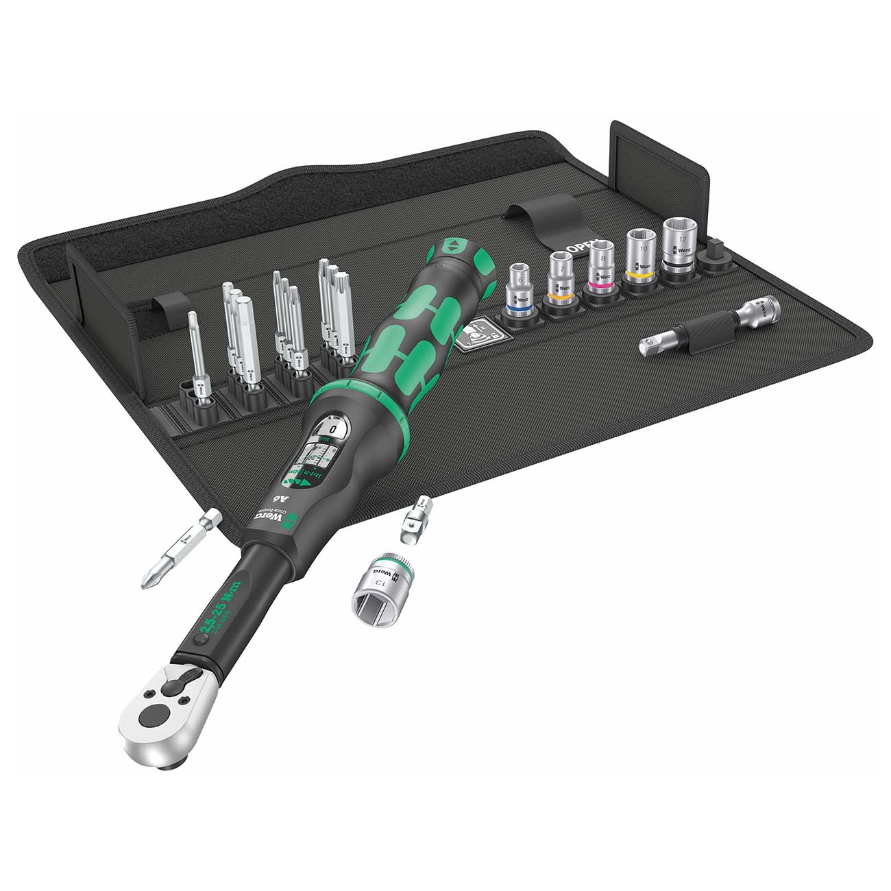 Wera Metric Click-Torque 1/4â€³ Reversible Bit Wrench & Bit Set (20 Piece)