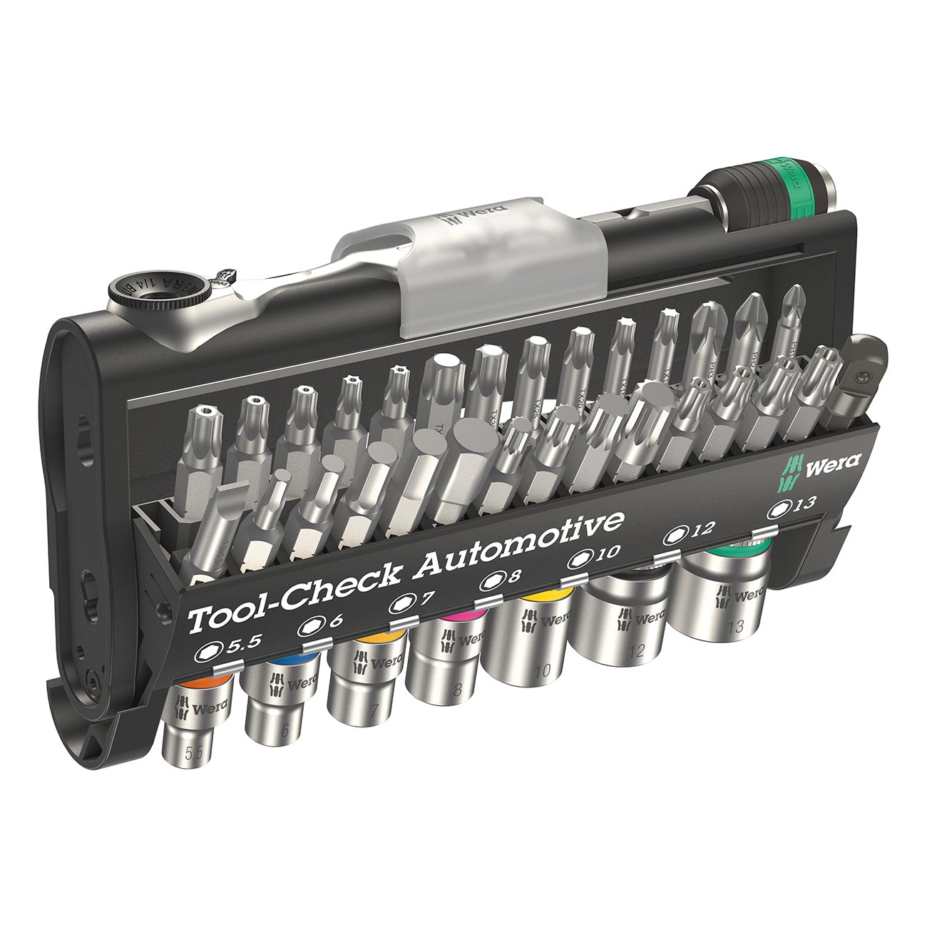 Wera TOOL CHECK 1 - Metric 1/4â€³ Socket/Bit Driver Set (38-Piece Set)