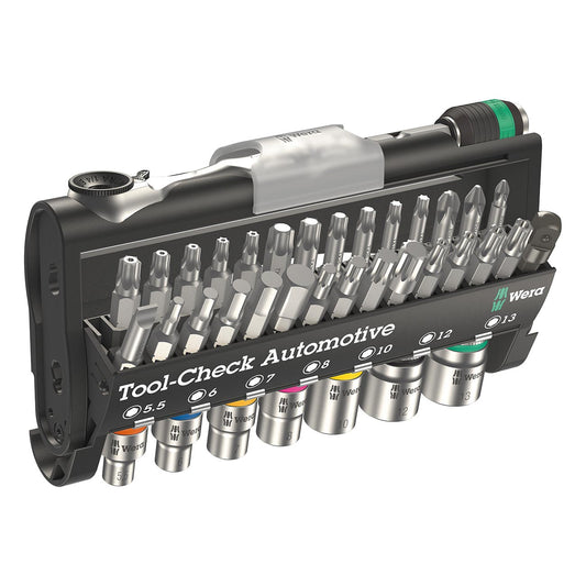 Wera TOOL CHECK 1 - Metric 1/4â€³ Socket/Bit Driver Set (38-Piece Set)