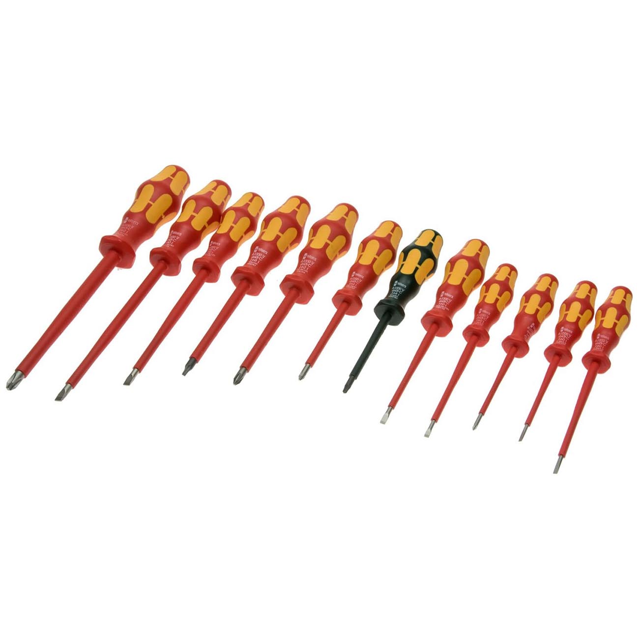 Wera VDE Insulated Screwdriver Set (12-Piece Set)