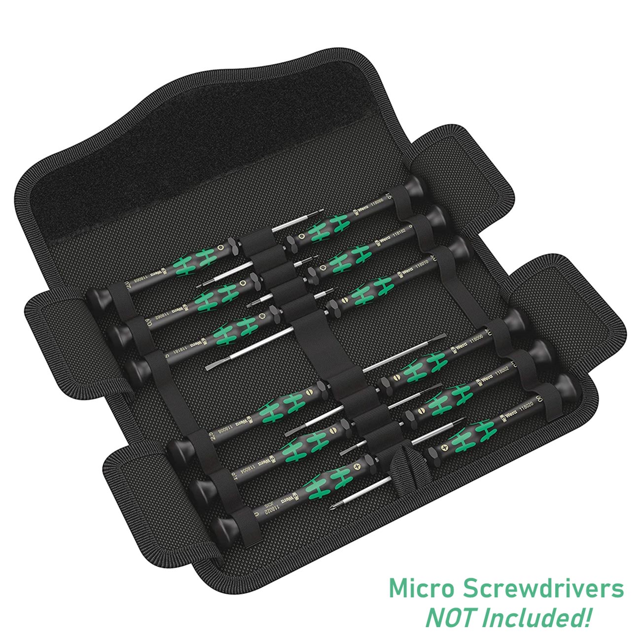 Wera Pouch for Precision Micro Screwdrivers - Empty Pouch (Holds 12)
