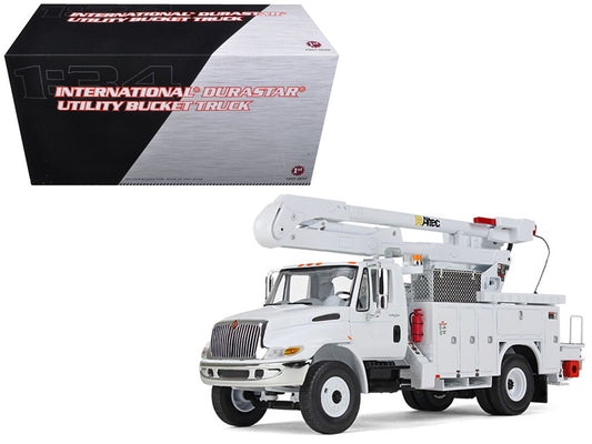 International DuraStar Utility Bucket Truck "Altec" White 1/34 T&y Diecast Model by First Gear