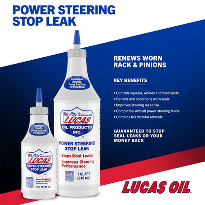 Lucas Oil Power Steering Stop Leak - 12 Ounce