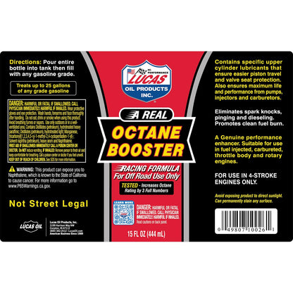 Lucas Oil Octane Booster - 15 Ounce